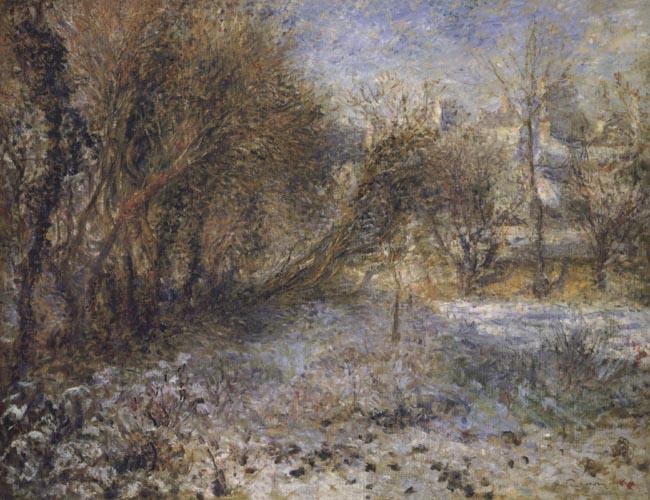 Pierre Renoir Snowy Landscape France oil painting art